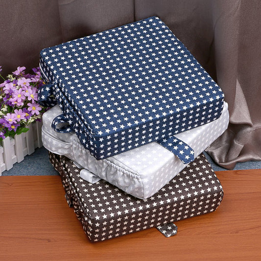 Star Pattern Baby Dining Chair Cushion Removable Kids Highchair Heightening Pad