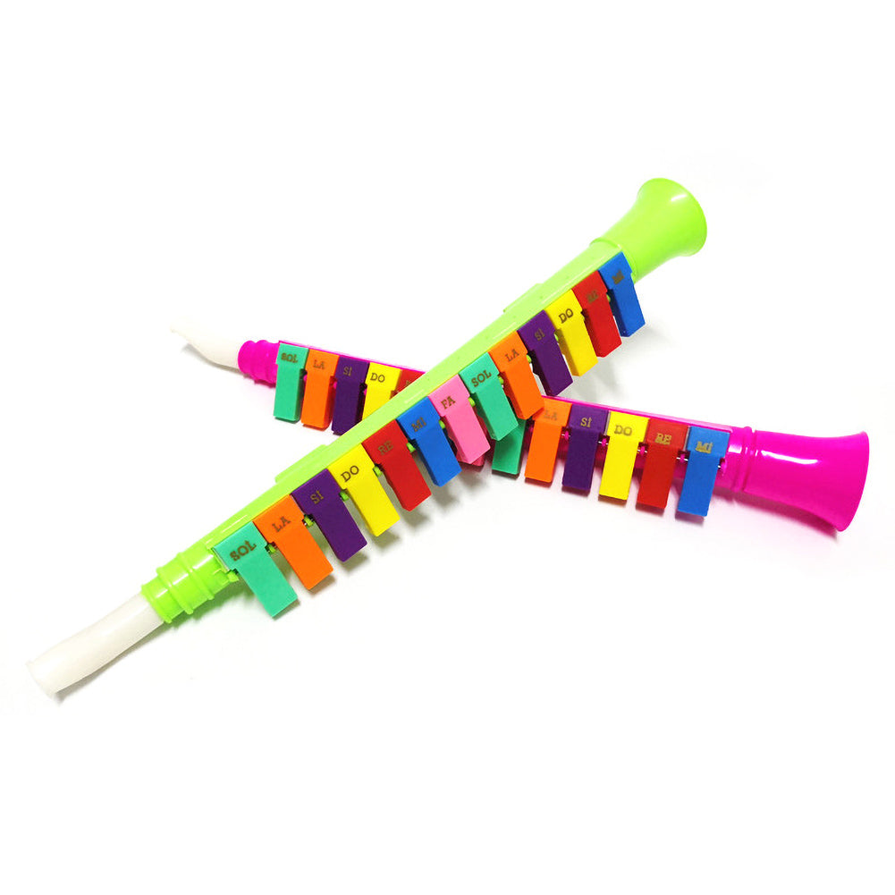 Children Kids 13 Keys Colorful Melodica Plastic Clarinet Music Instruments Toy