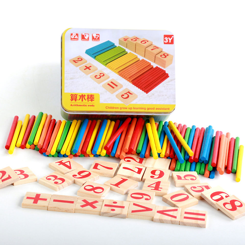 Colorful Educational Toy Baby Kids Math Arithmetic Rods Gift Early Learning
