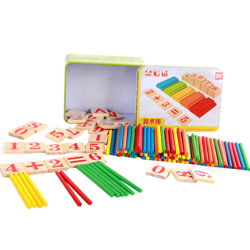 Colorful Educational Toy Baby Kids Math Arithmetic Rods Gift Early Learning