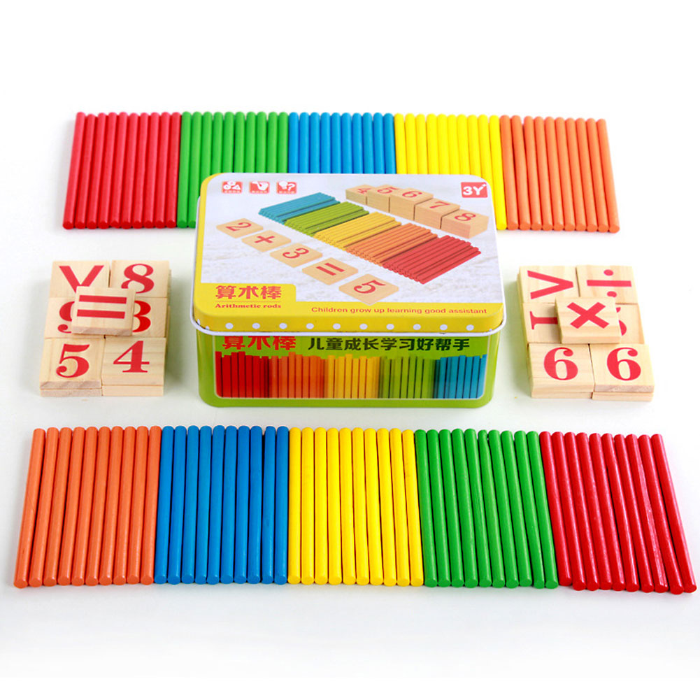 Colorful Educational Toy Baby Kids Math Arithmetic Rods Gift Early Learning