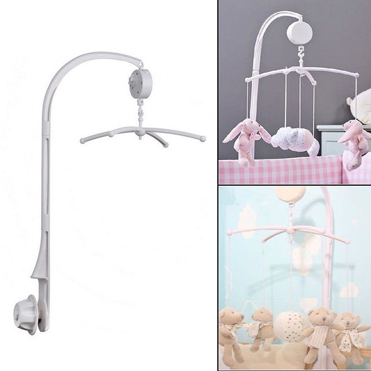DIY Baby Crib Bed Bell Holder Toy Arm Bracket Wind-up Music Box Hanging Stand