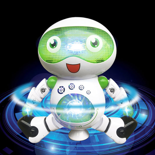 Creative Electronic Walking Dancing Rotating Smart Robot Kids Music Light Toy