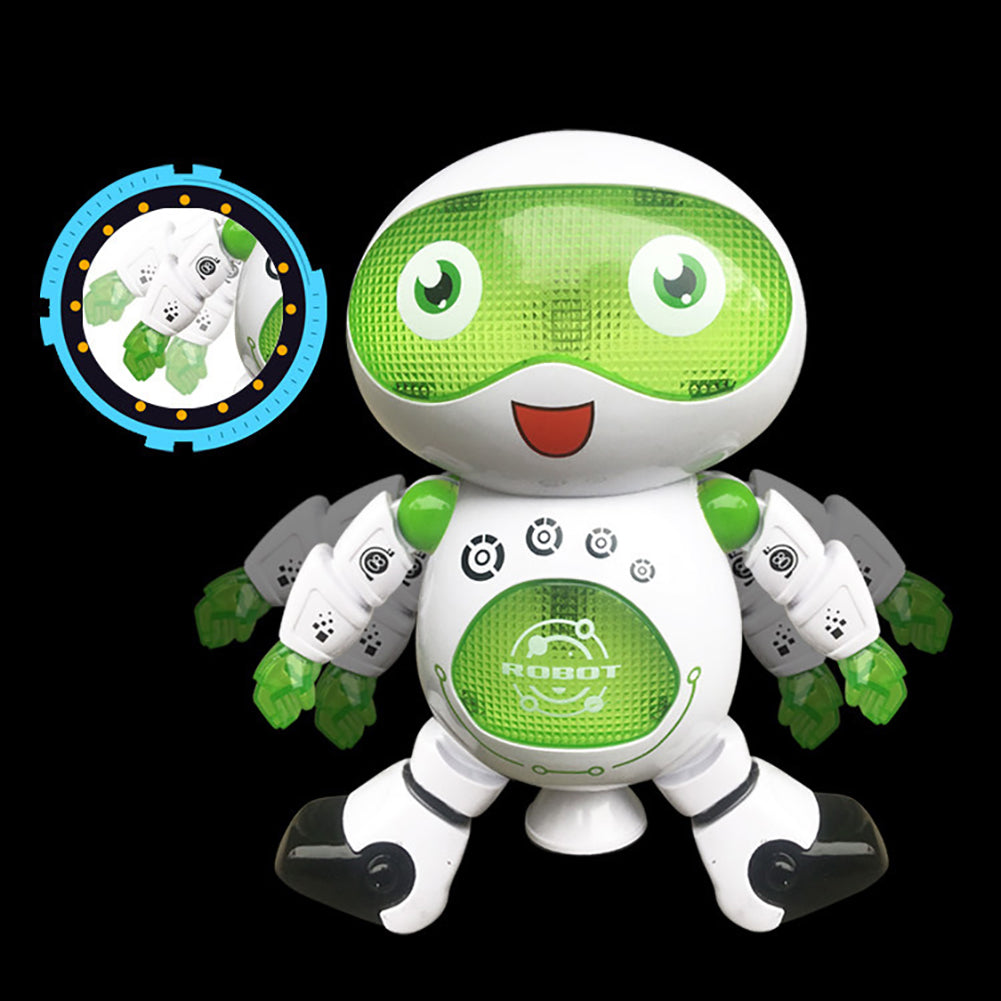 Creative Electronic Walking Dancing Rotating Smart Robot Kids Music Light Toy