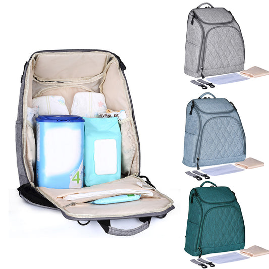 Outdoor Mother Baby Diaper Changing Large Capacity Mummy Backpack Stroller Bag