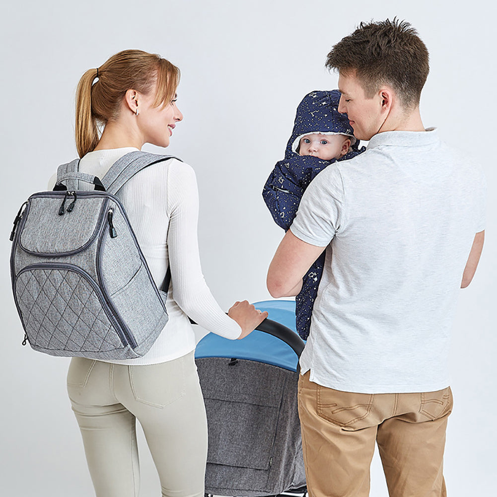 Outdoor Mother Baby Diaper Changing Large Capacity Mummy Backpack Stroller Bag