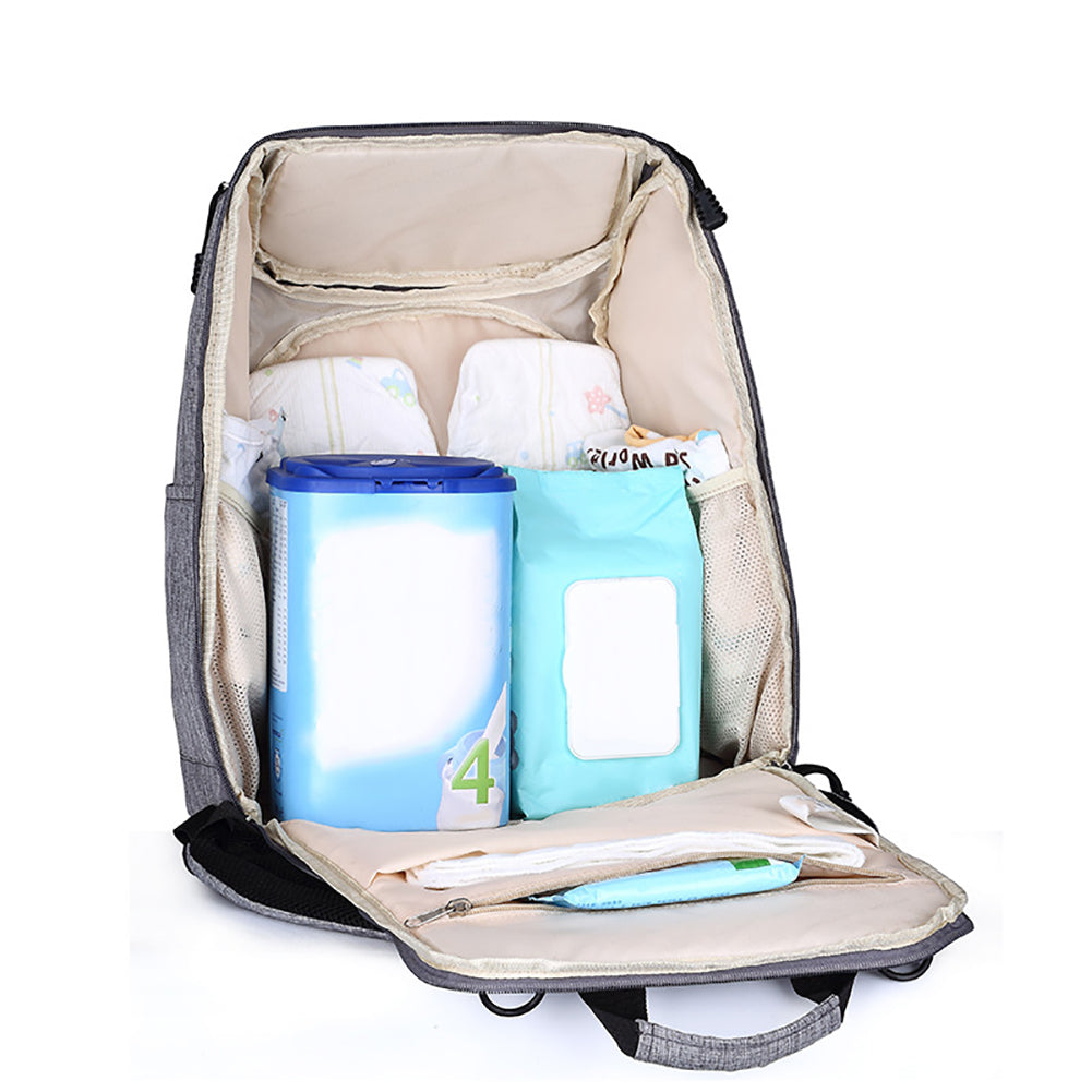 Outdoor Mother Baby Diaper Changing Large Capacity Mummy Backpack Stroller Bag