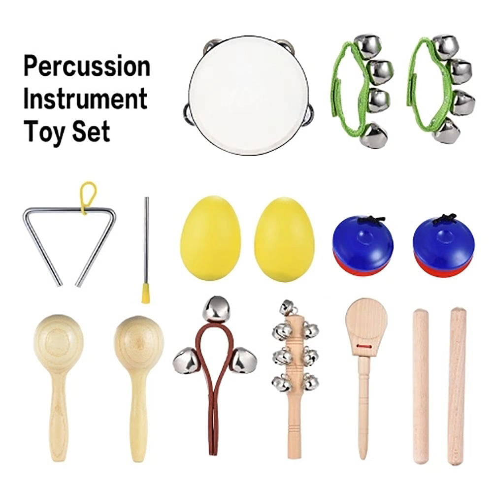 10Pcs/Set Kids Musical Instrument Set Percussion Rhythm Toy Music Enlightenment