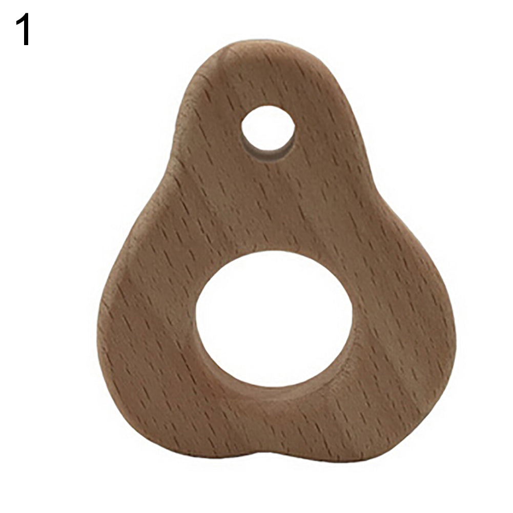 Baby Infant Wooden Cartoon Frog Elephant Rabbit Sun Teether Toddler Chewing Toy