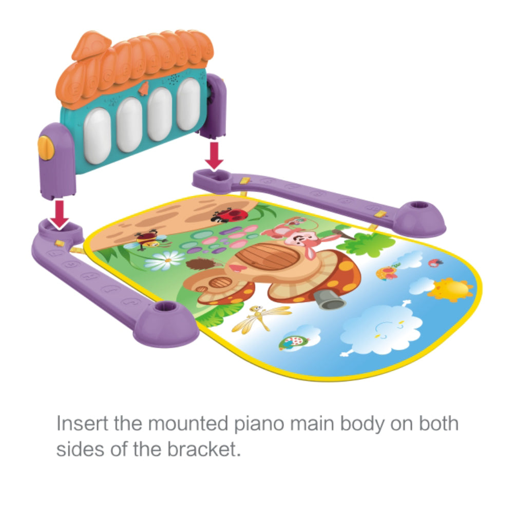 Toddler Infant Baby Musical Piano Gym Play Mat Floor Crawling Game Blanket Toy