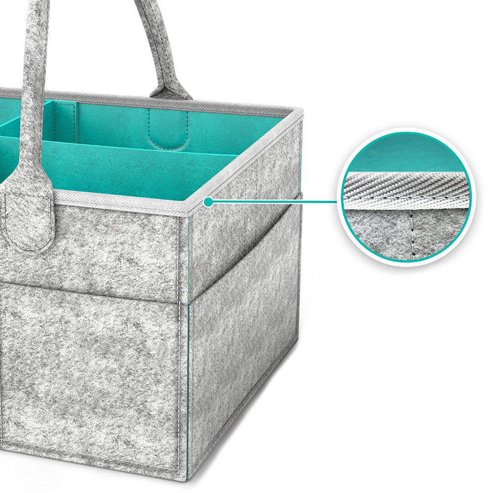 Portable Felt Baby Diaper Wipes Pacifier Toys Storage Bag Basket Organizer