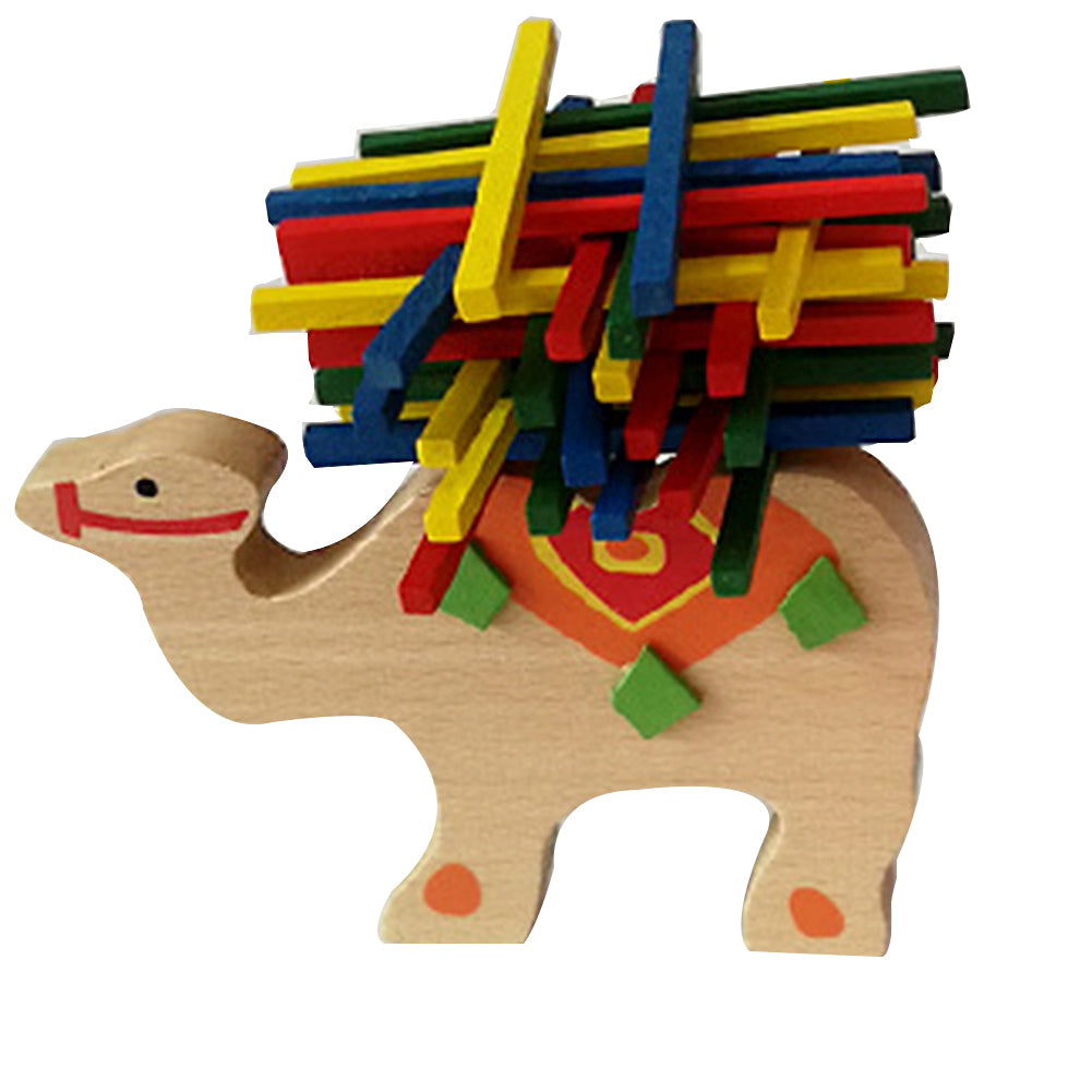 Colorful Baby Toys Educational Elephant Camel Balancing Blocks Wooden Kids Game