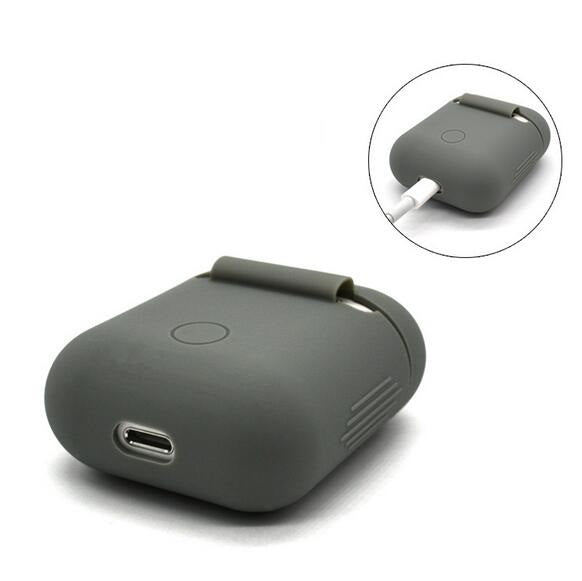 For Airpods Case Soft Silicone Wireless Bluetooth Headset Shockproof Cover with 14 Colors