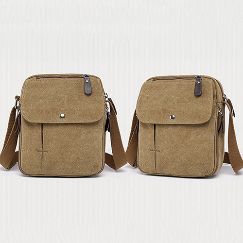 Men's Vintage Canvas Multifunction Travel Satchel Casual Messenger Shoulder Bag