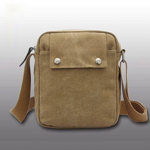 Men's Vintage Canvas Multifunction Travel Satchel Casual Messenger Shoulder Bag