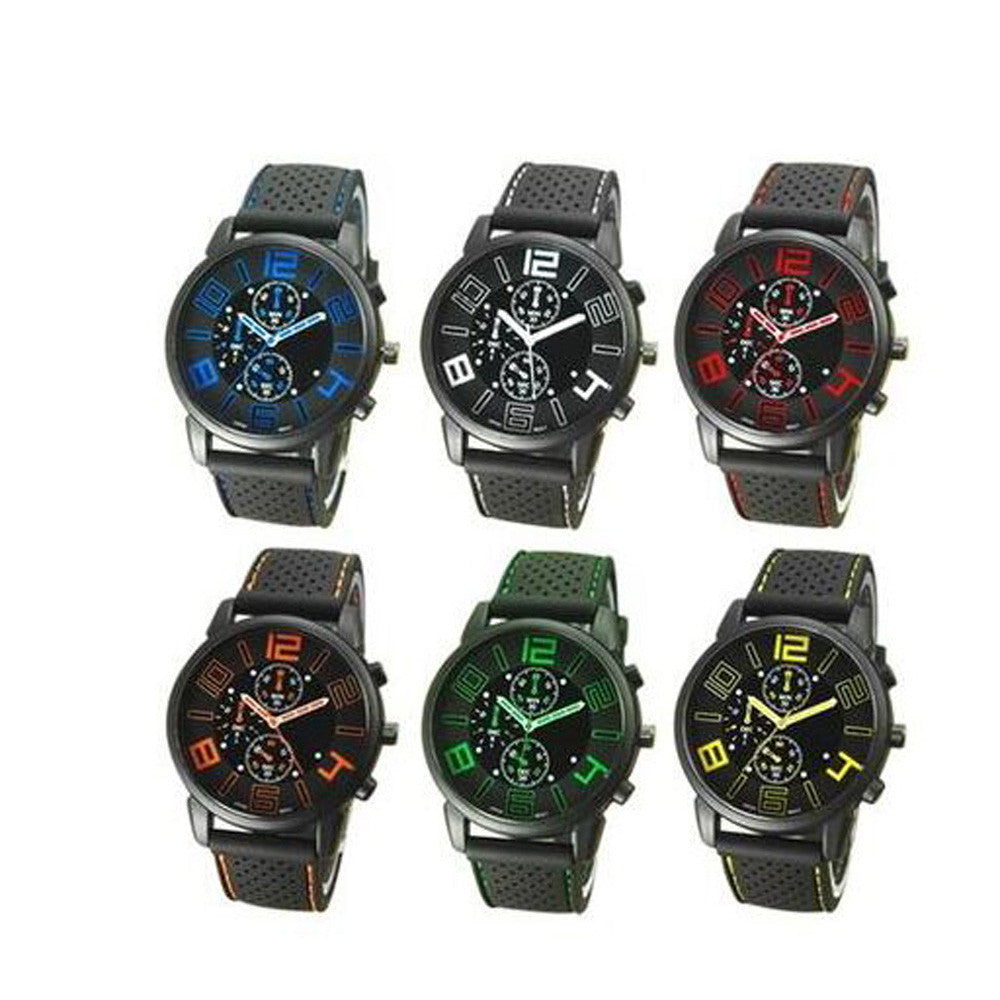 Men Watch Men Fashion Stainless Steel Sport Cool Quartz Hours Wrist Analog Watch