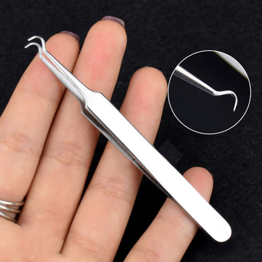 Blackhead Curved Acne Tweezer Remover Tool Pimple Comedone Face Cleaner