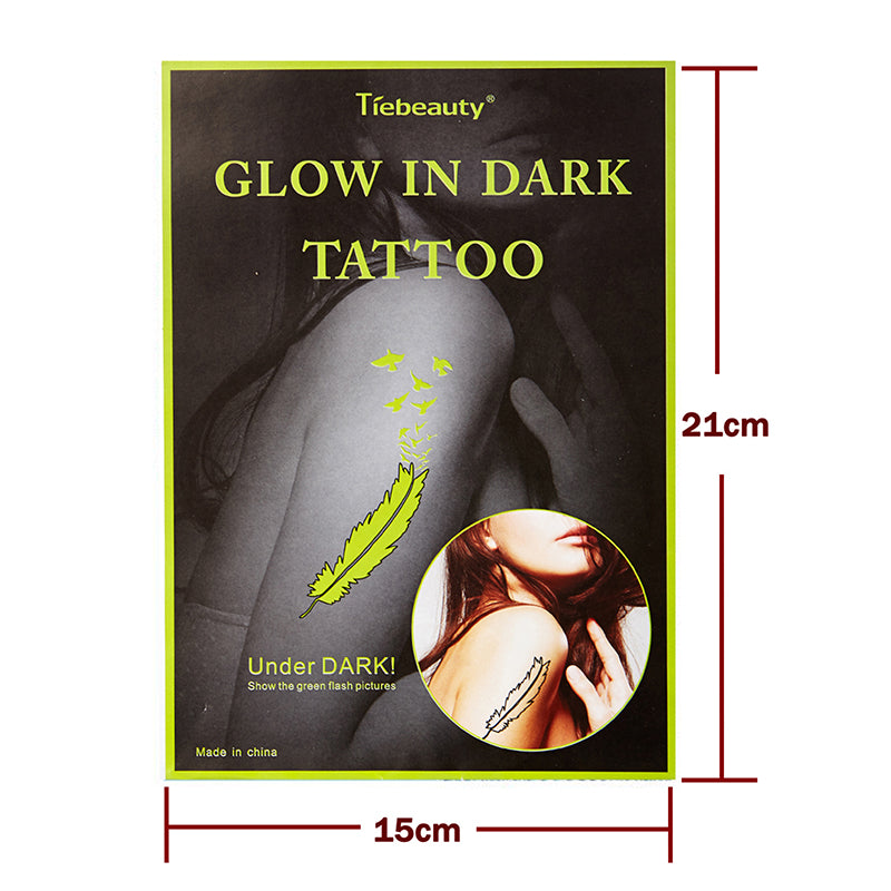 2pcs luminous tattoo stickers fluorescent personality tattoo stickers