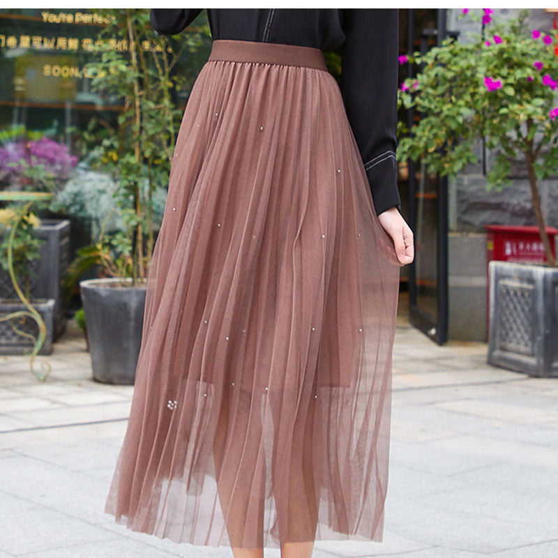 Spring and summer high waist temperament slit slim skirt