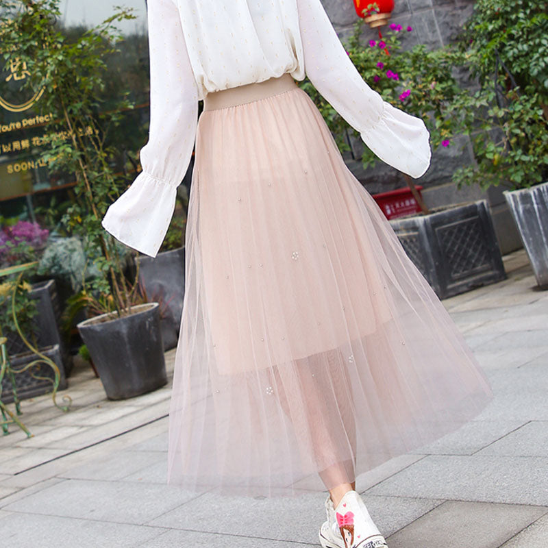 Spring and summer high waist temperament slit slim skirt