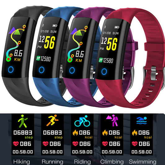 Smart Bracelet Ip68 Waterproof Smart Wristband Bluetooth Smart Band Blood Pressure Heart Fitness Tracker Color Screen