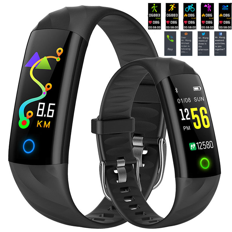 Smart Bracelet Ip68 Waterproof Smart Wristband Bluetooth Smart Band Blood Pressure Heart Fitness Tracker Color Screen
