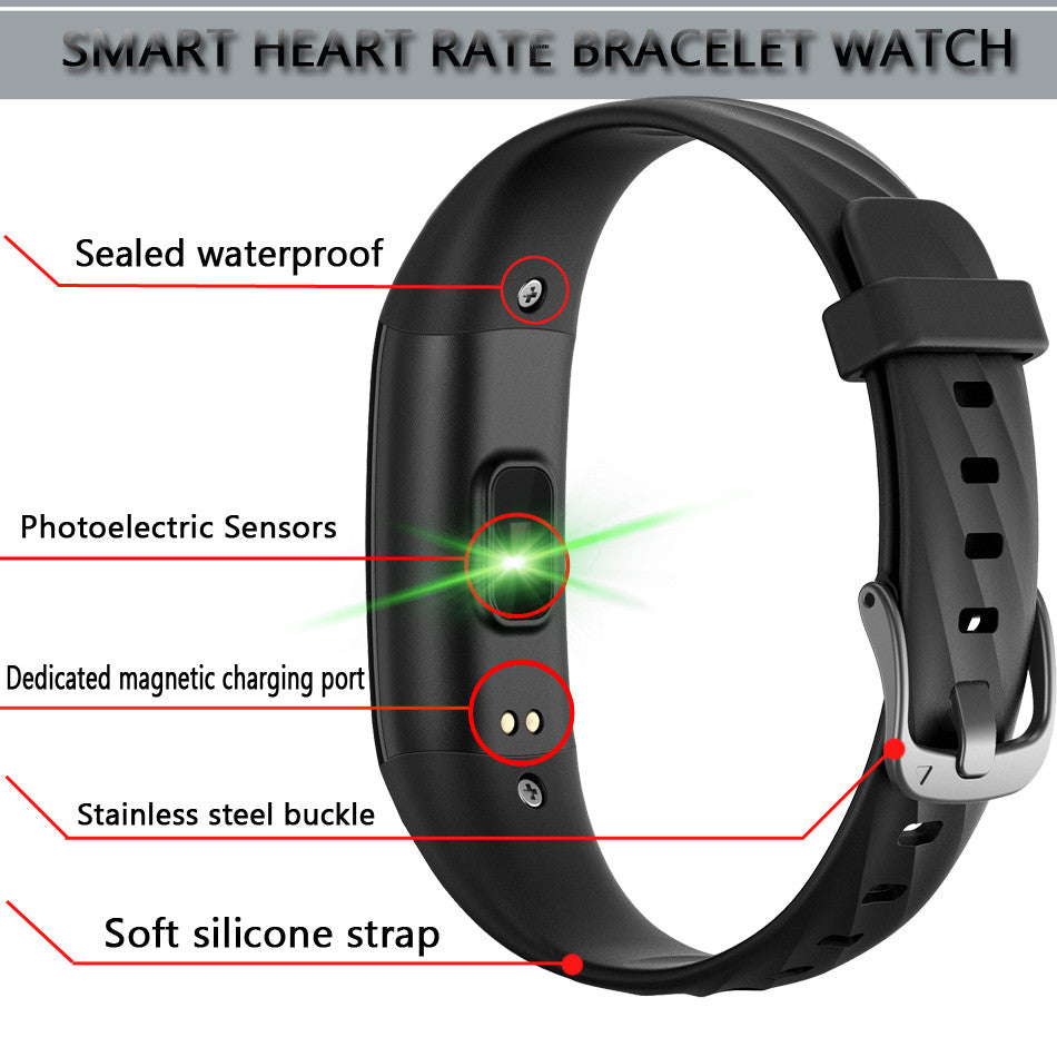 Smart Bracelet Ip68 Waterproof Smart Wristband Bluetooth Smart Band Blood Pressure Heart Fitness Tracker Color Screen