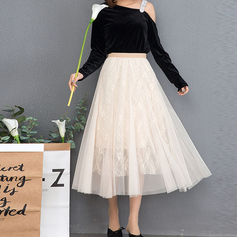 Spring and summer high waist temperament slit slim skirt
