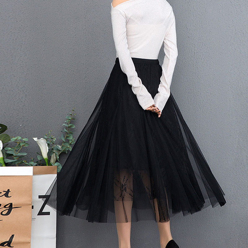 Spring and summer high waist temperament slit slim skirt