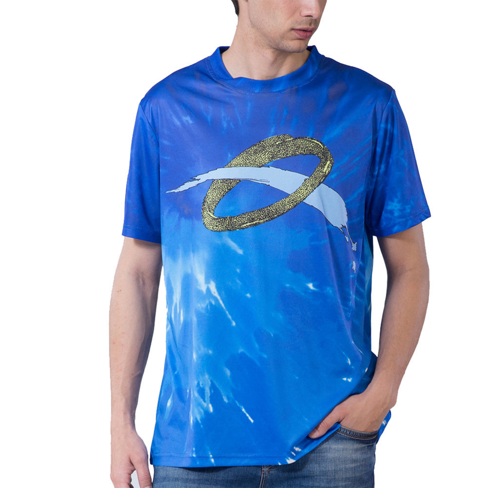 Men's Spring Summer Short Sleeve 3D Loose O Collar T-Shirt Fashion Print Top