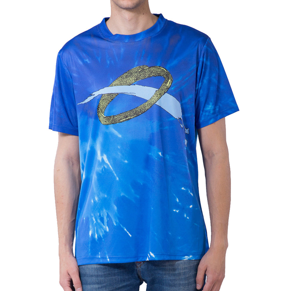 Men's Spring Summer Short Sleeve 3D Loose O Collar T-Shirt Fashion Print Top