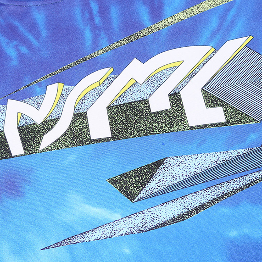 Men's Spring Summer Short Sleeve 3D Loose O Collar T-Shirt Fashion Print Top