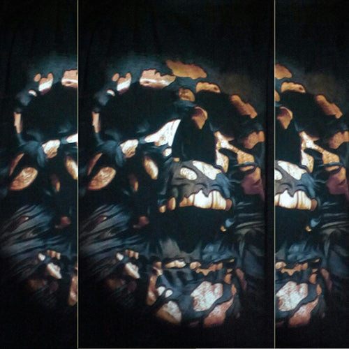 Men's Creative 3D Skull Pattern Casual Short Sleeve T-shirt Round Neck Top