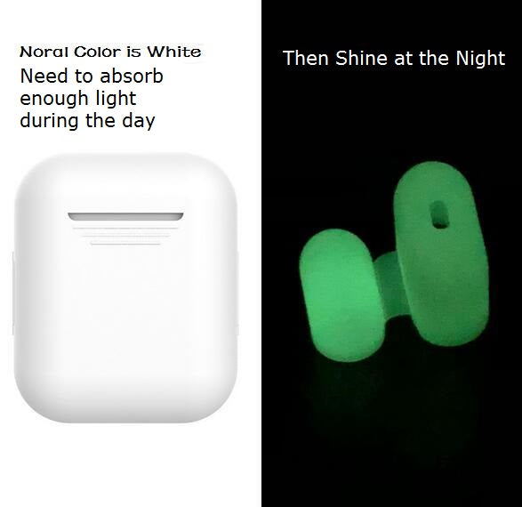 For Airpods Case Soft Silicone Wireless Bluetooth Headset Shockproof Cover with 14 Colors