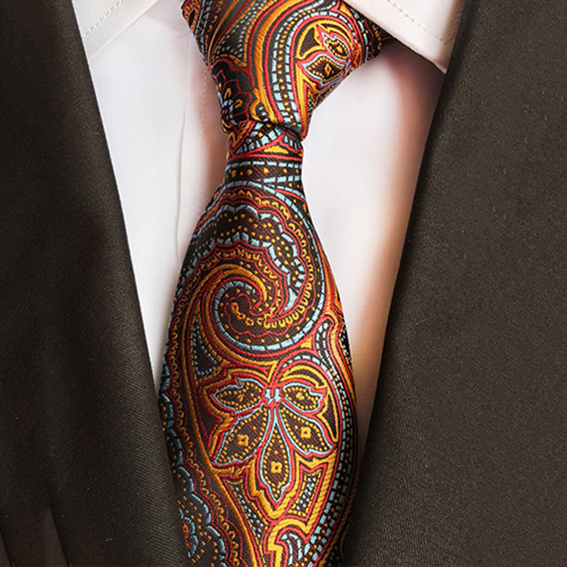 Men Wedding Party Polyester Silk Leisure Necktie Tie