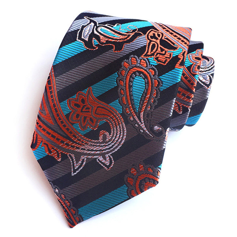 Men Wedding Party Polyester Silk Leisure Necktie Tie