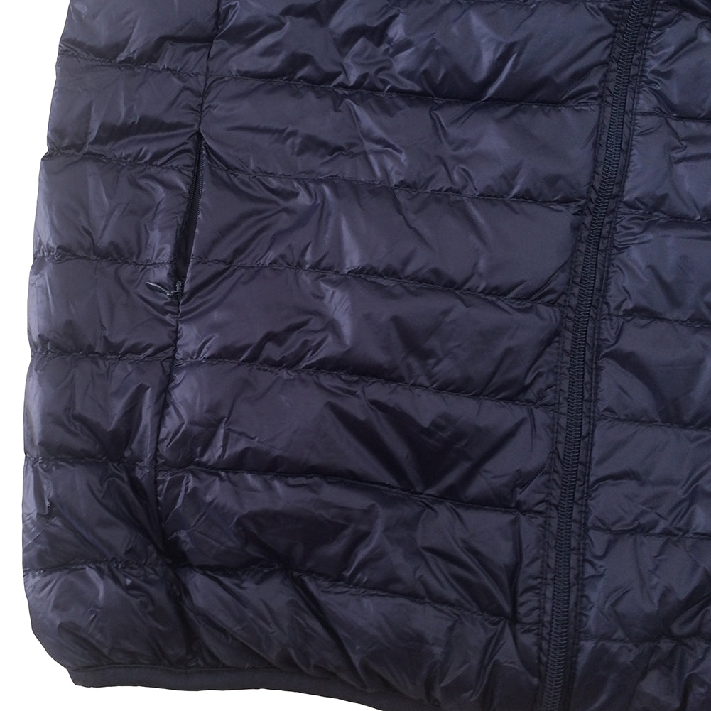 Men's Fashion Warm Stand Collar Sleeveless Nylon Jacket Thicken Vest Waistcoat