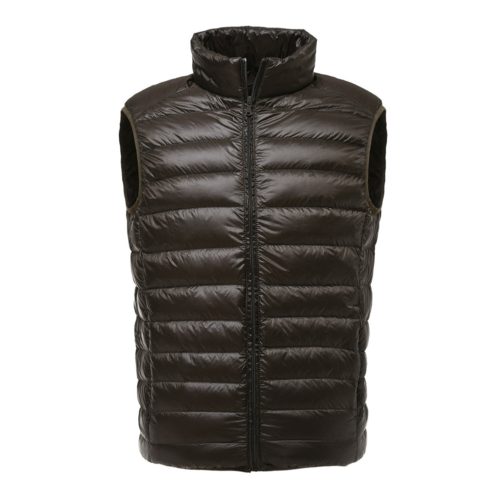 Men's Fashion Warm Stand Collar Sleeveless Nylon Jacket Thicken Vest Waistcoat