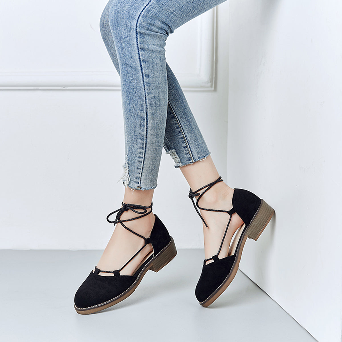 Sweet Spring Flat Bottom Ribbon Sandals