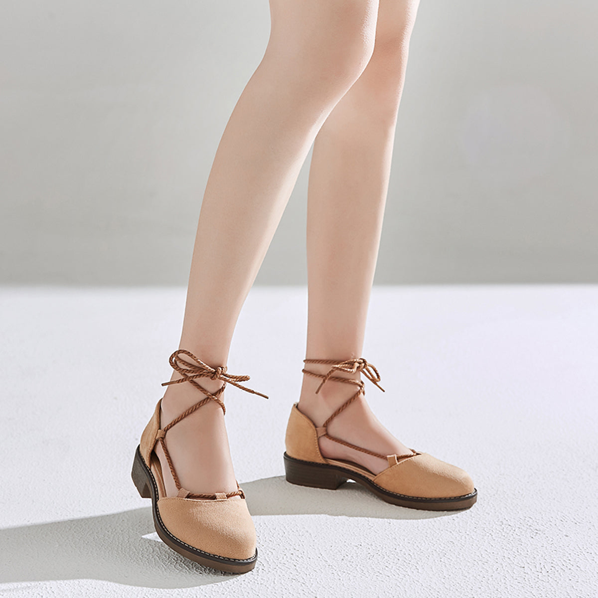 Sweet Spring Flat Bottom Ribbon Sandals