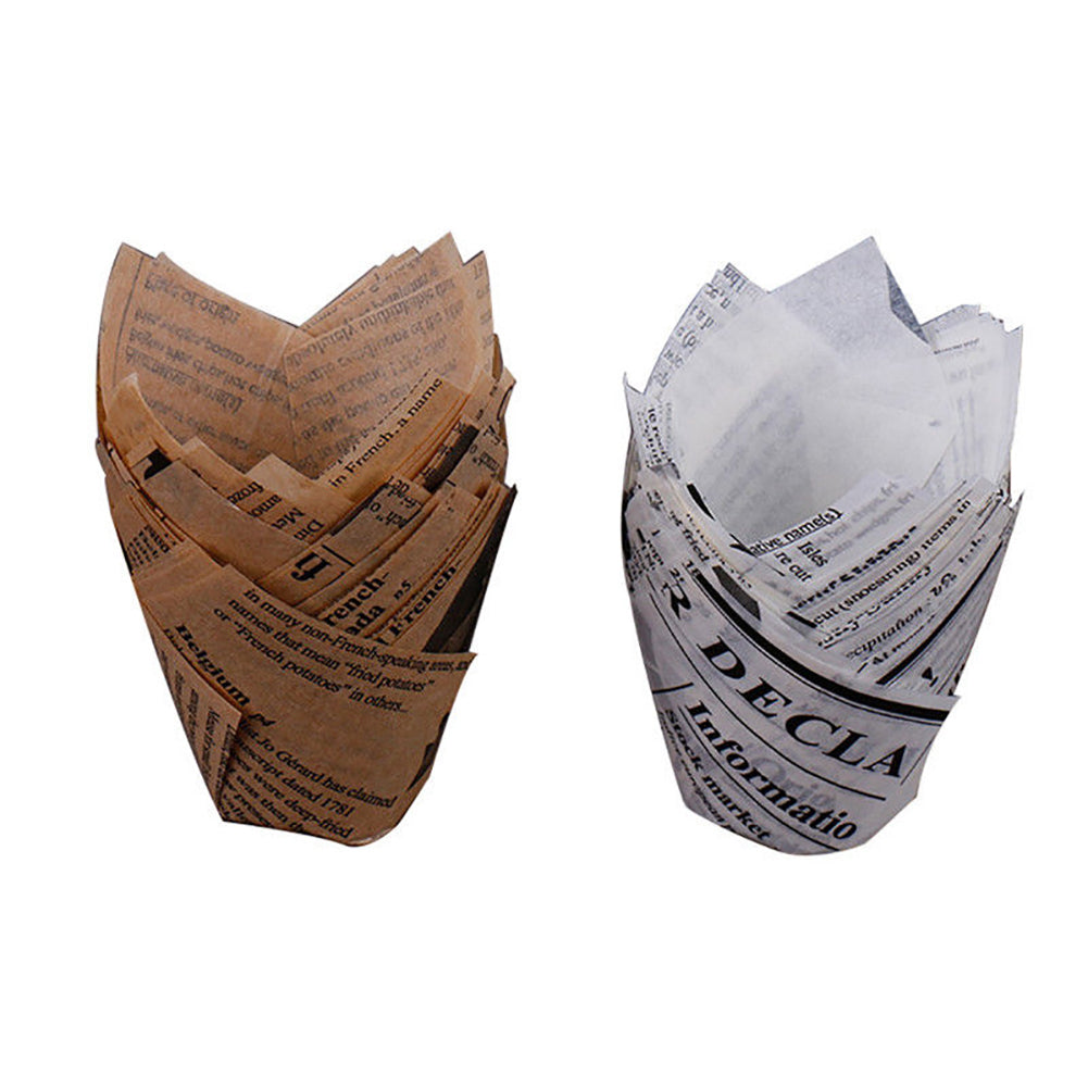 50Pcs Cup Shape Anti-Oil Muffin Cupcake Liner Paper Holder Kitchen Baking Tool
