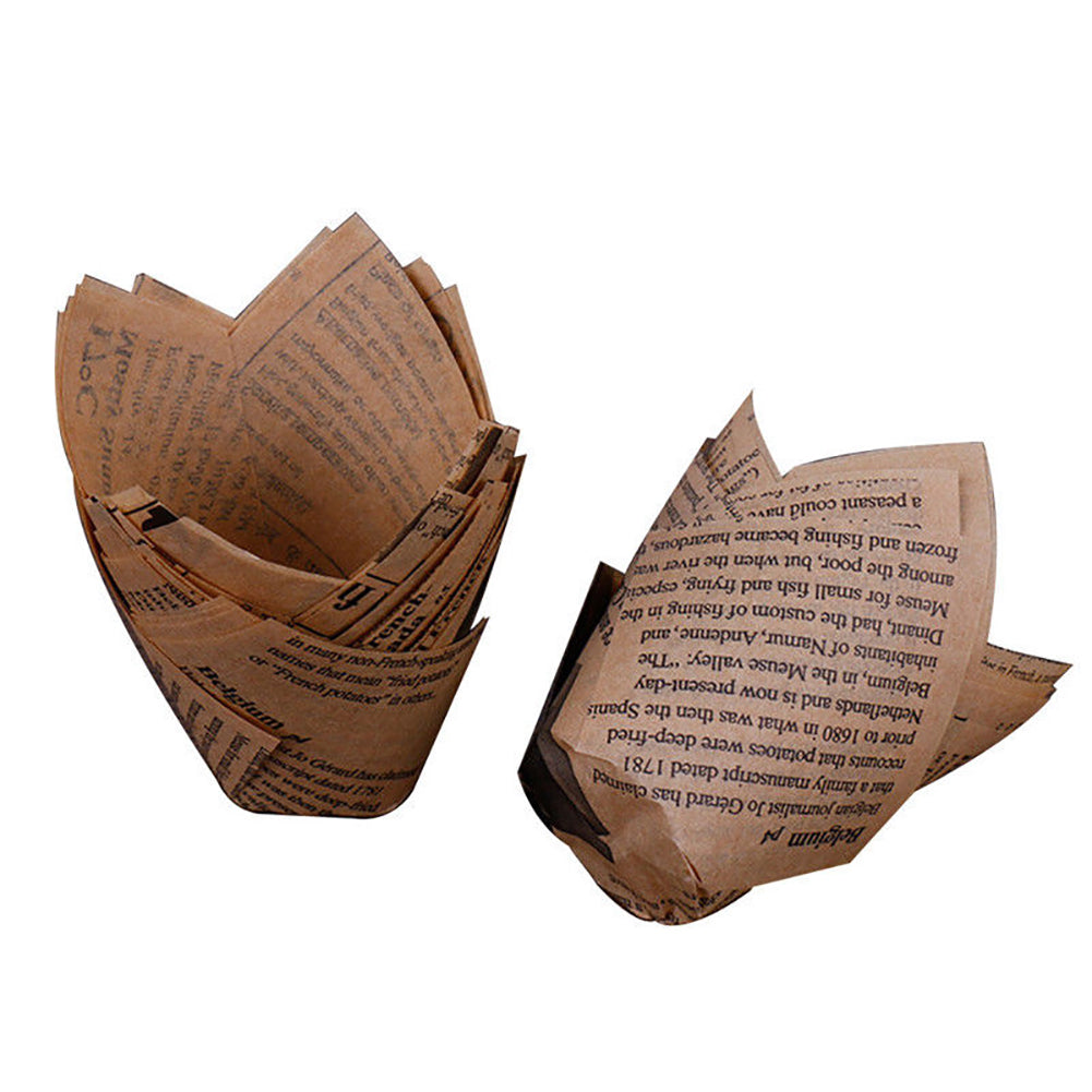 50Pcs Cup Shape Anti-Oil Muffin Cupcake Liner Paper Holder Kitchen Baking Tool