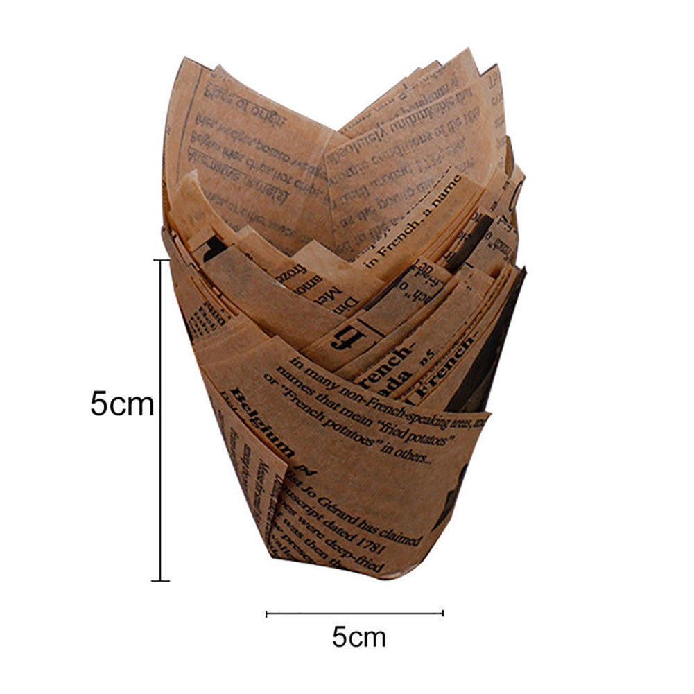 50Pcs Cup Shape Anti-Oil Muffin Cupcake Liner Paper Holder Kitchen Baking Tool