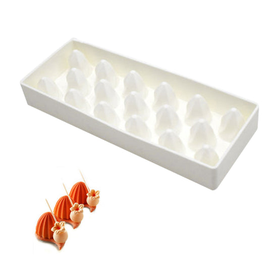 3D Spiral Torch Mousse Mould DIY Cake Handmade Soap Silicone Mold Baking Tool