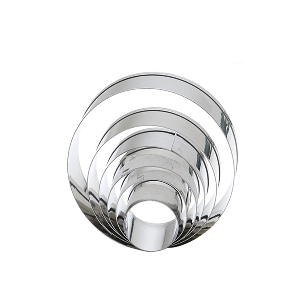 6Pcs/Set Round Shape Fondant Baking Mold Biscuit Cookie Cake Decorative Cutter