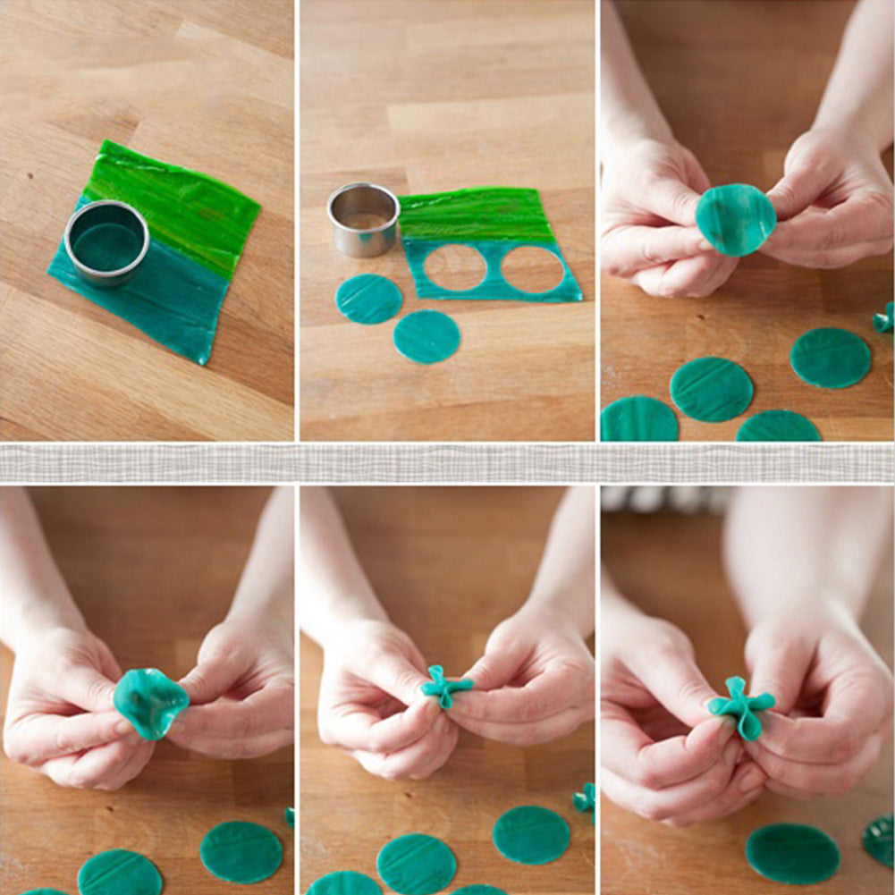 6Pcs/Set Round Shape Fondant Baking Mold Biscuit Cookie Cake Decorative Cutter