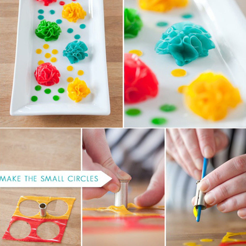 6Pcs/Set Round Shape Fondant Baking Mold Biscuit Cookie Cake Decorative Cutter