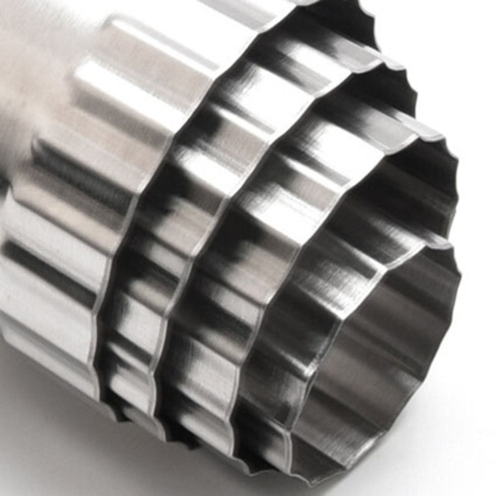 4Pcs Wave Shape Cookie Cutter Stainless Steel Cake Biscuit Fondant DIY Mold Tool