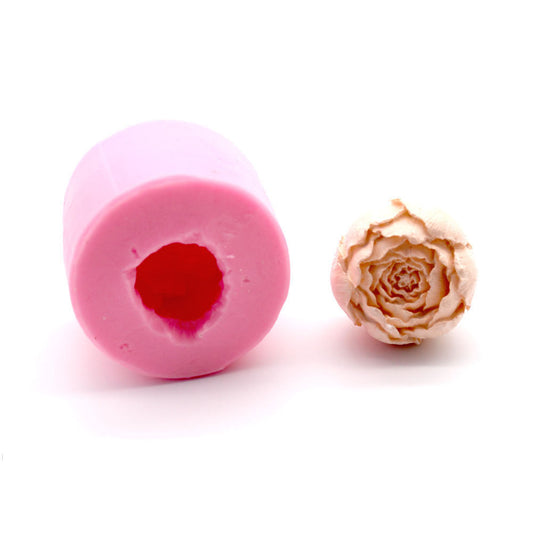 3D Rose Flower Candle Soap Mold Silicone Cake Decorating Tool DIY Bakeware
