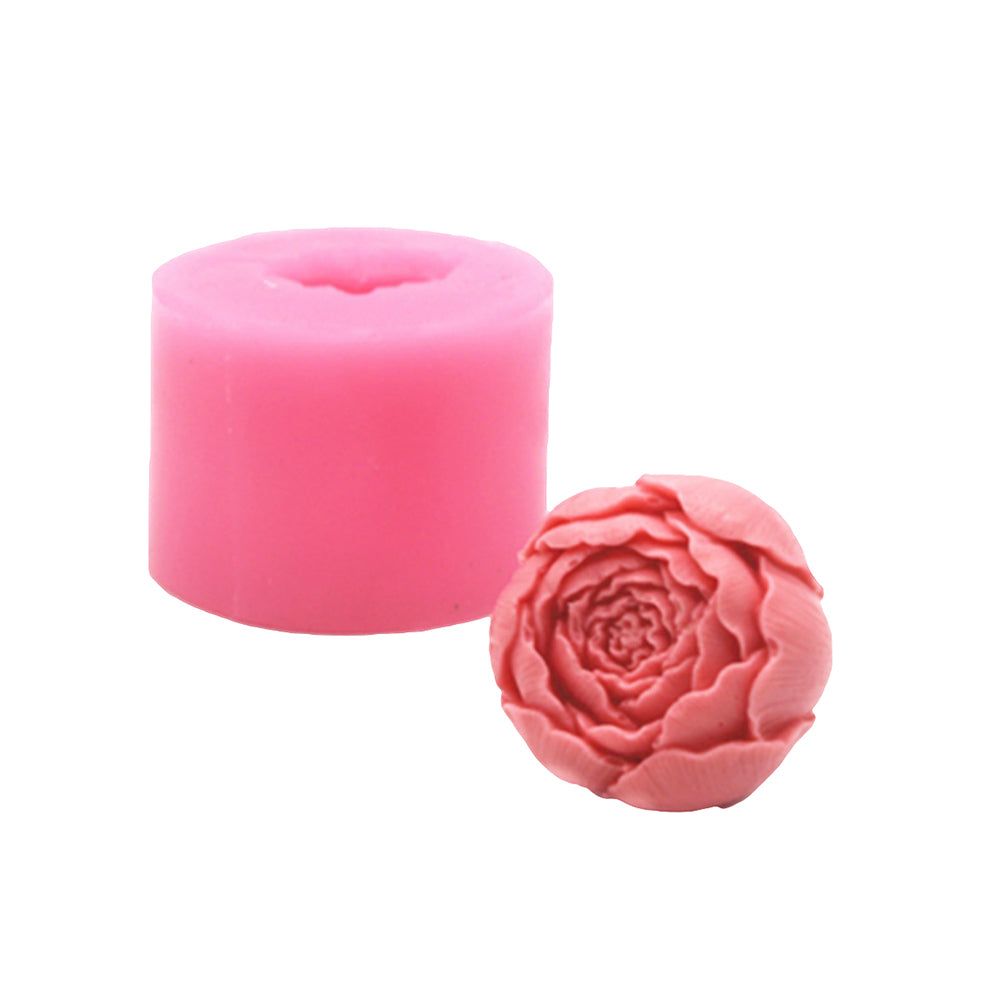 3D Rose Flower Candle Soap Mold Silicone Cake Decorating Tool DIY Bakeware
